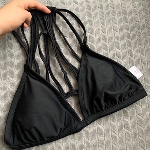 Strappy back bathing suit top